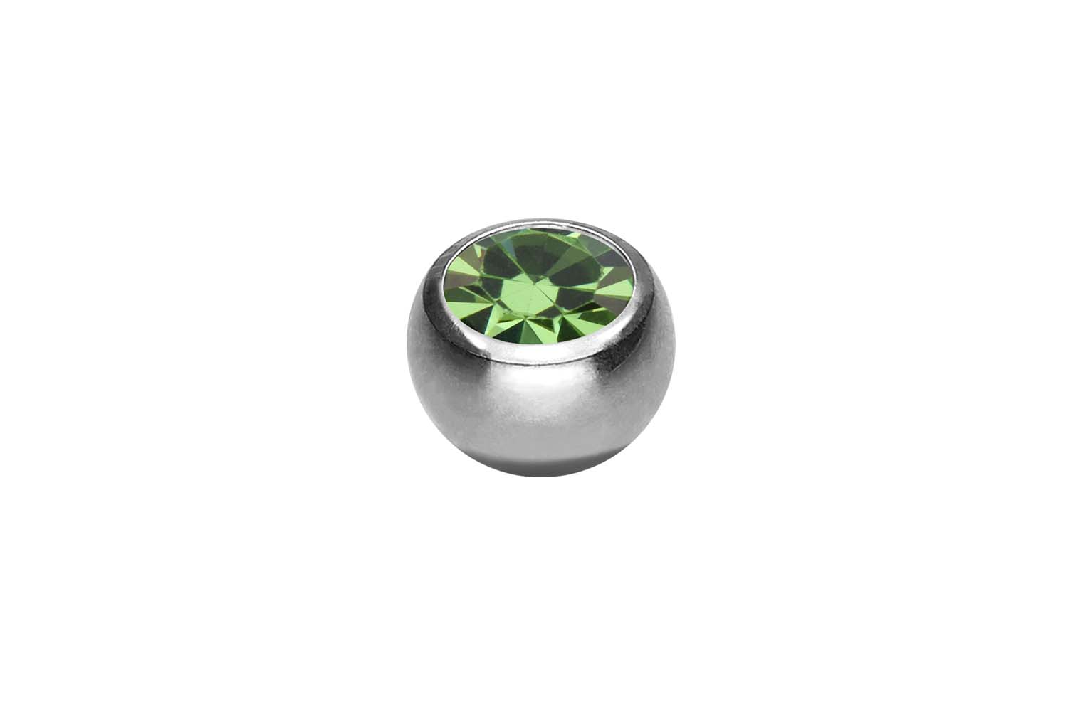 Titan Klemmkugel KRISTALL von Piercingline